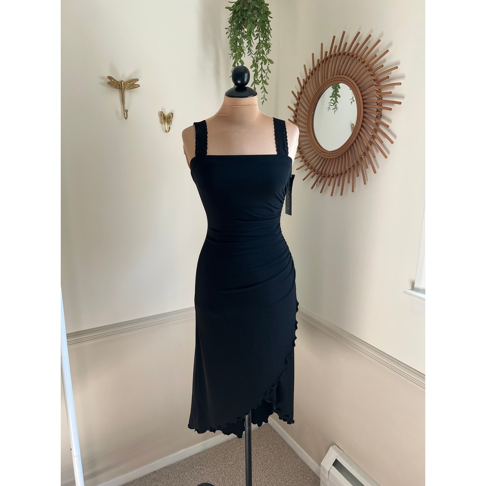 Vintage Y2K Deadstock‎ Algo Asymmetrical Whimsy Goth Dress